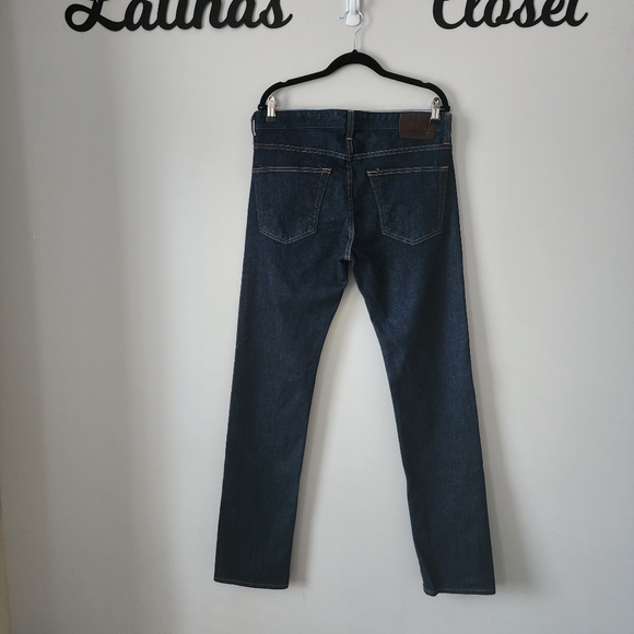 AG Adriano Goldschmied The Matchbox Slim Straight Dark Wash Jeans Size 34X34 - Picture 5 of 12